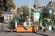 برگزاری مراسم گرامیداشت دهه فجر و تجلیل از مدافعان سلامت در بیمارستان شریعتی با حضور خادمان حرم رضوی